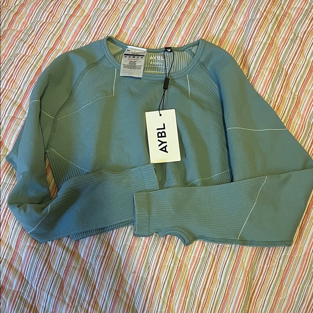 New AYBL Women's Teal Crop Top